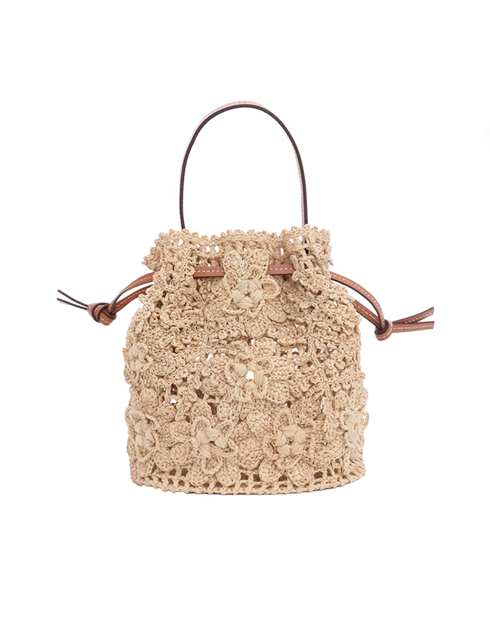 FLORAL RAFFIA CARRY ALL - 1