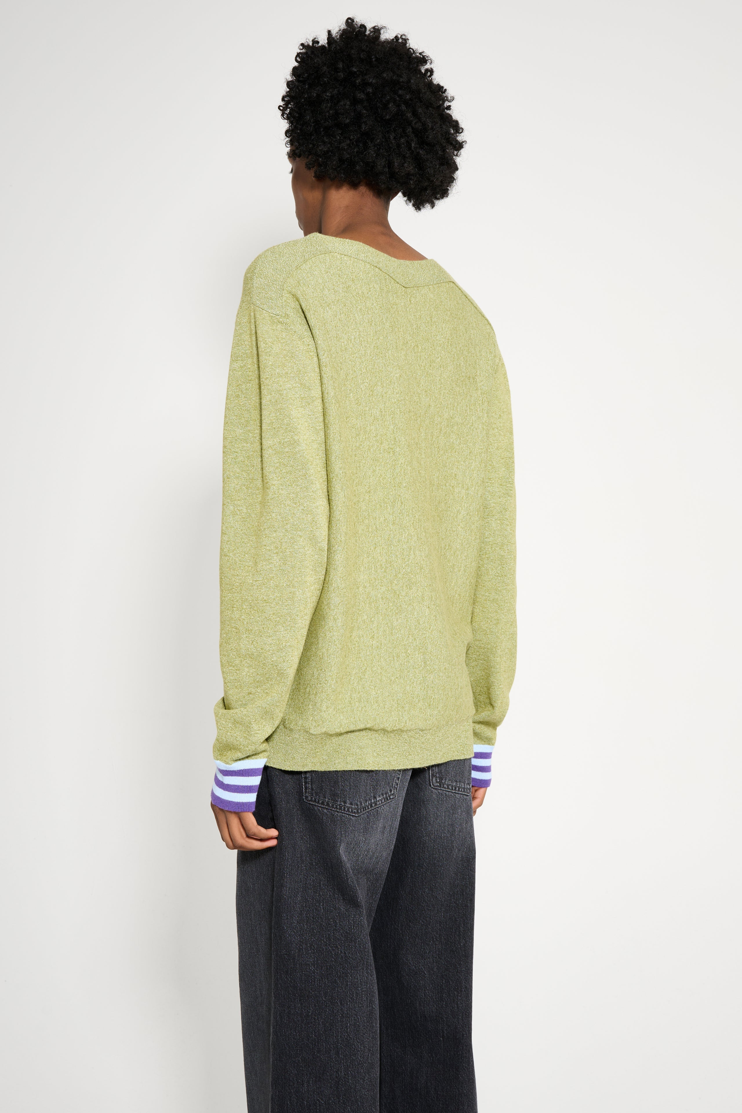KIKO KOSTADINOV OSTRO JUMPER GREEN MELANGE / BLUE / PURPLE - 4