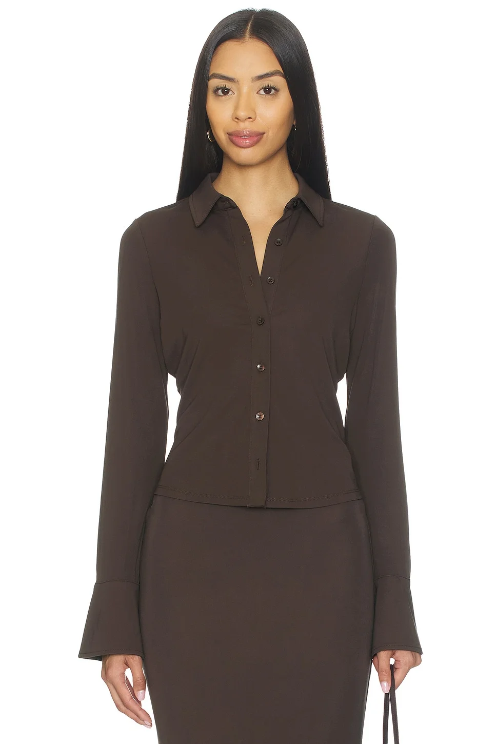 Matte Jersey Long Sleeve Shirt - 1