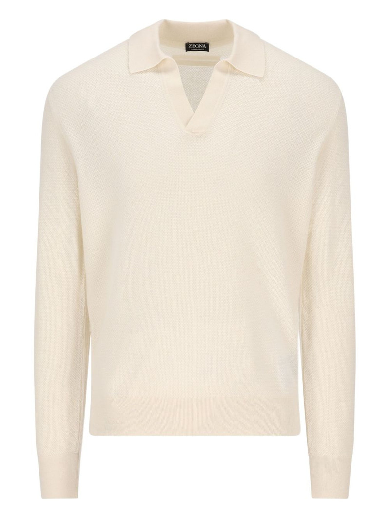 long-sleeve polo shirt 1