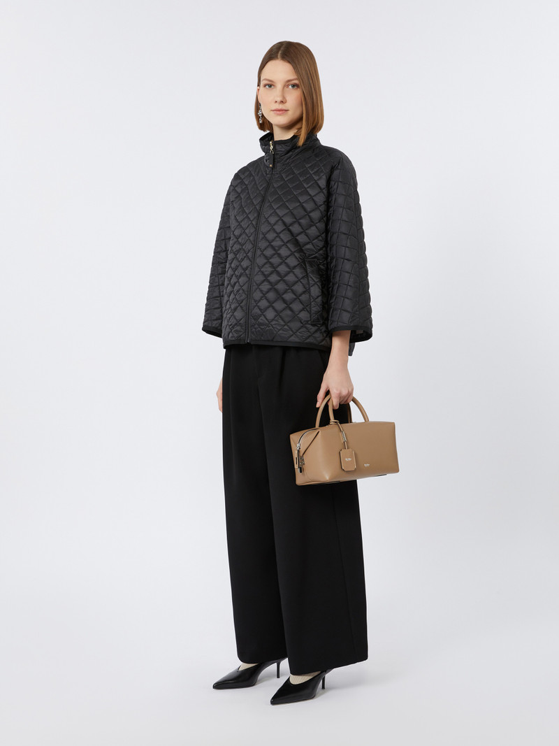 Max Mara DELFINA Reversible padded cape in water-repellent canvas outlook
