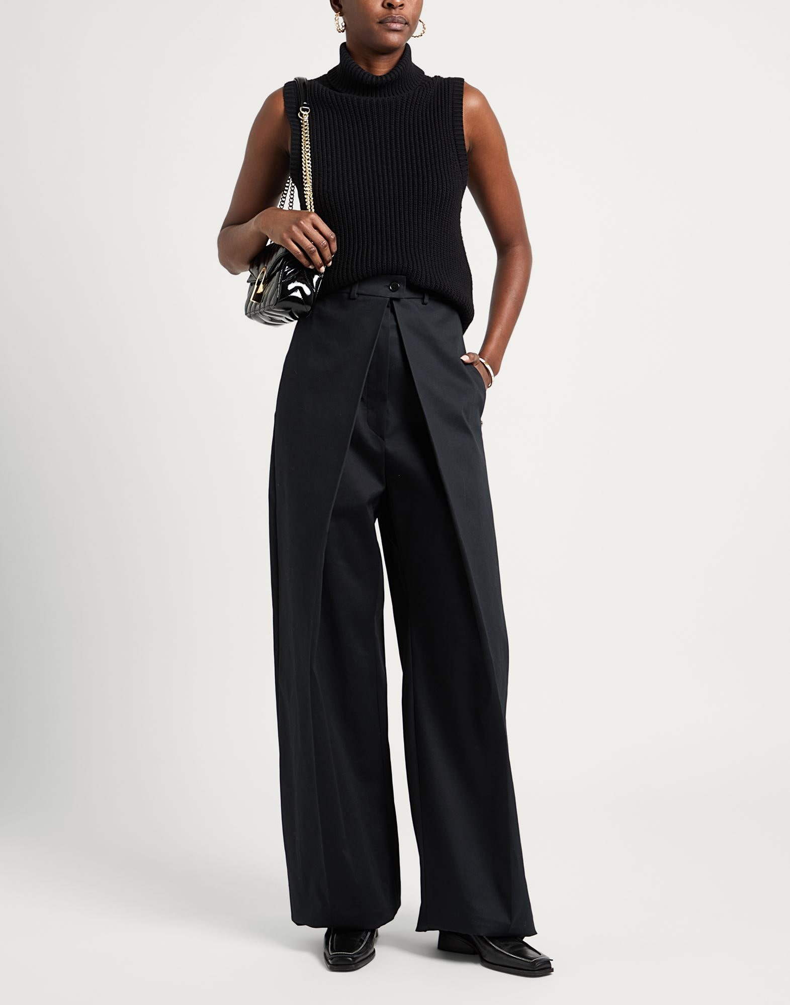 Black Women's Casual Pants - 2