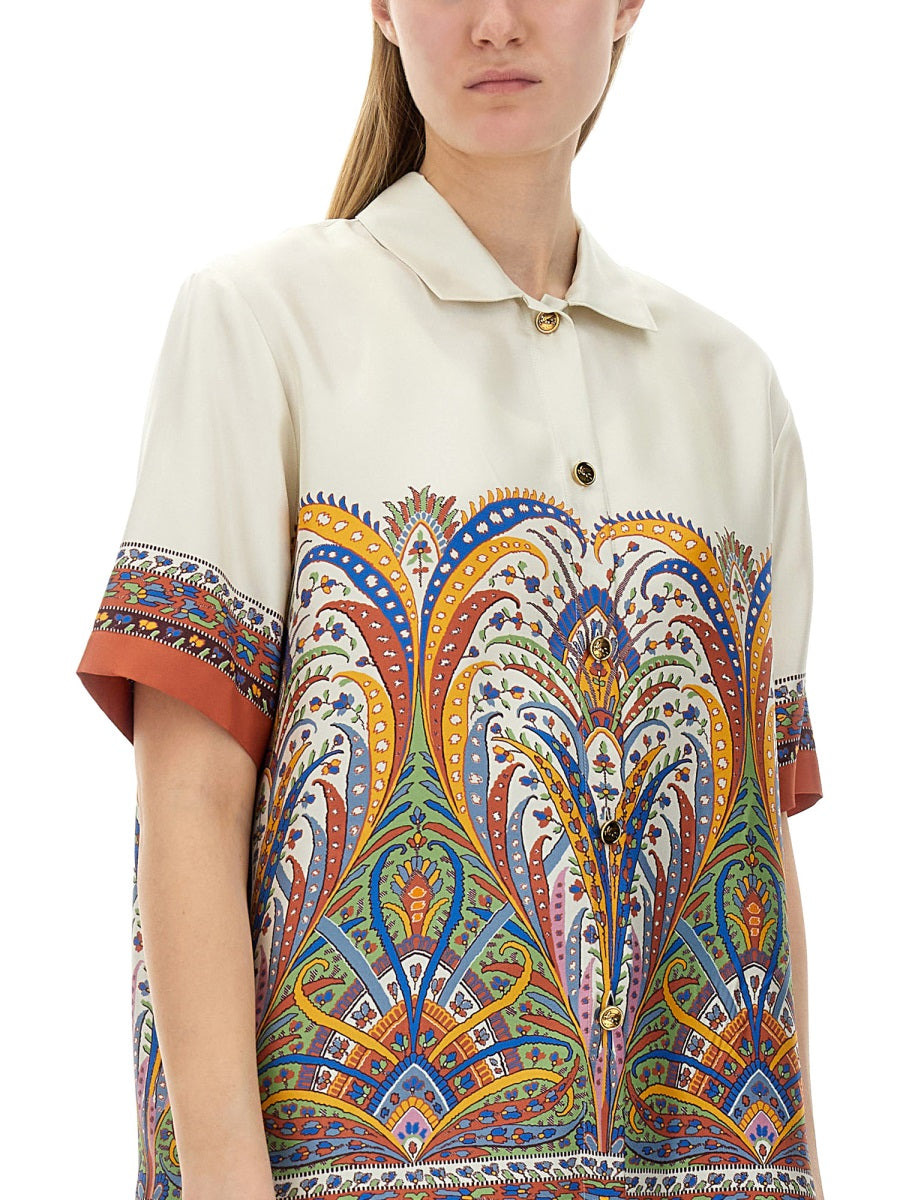 Etro Women Printed Silk Shirt - 2