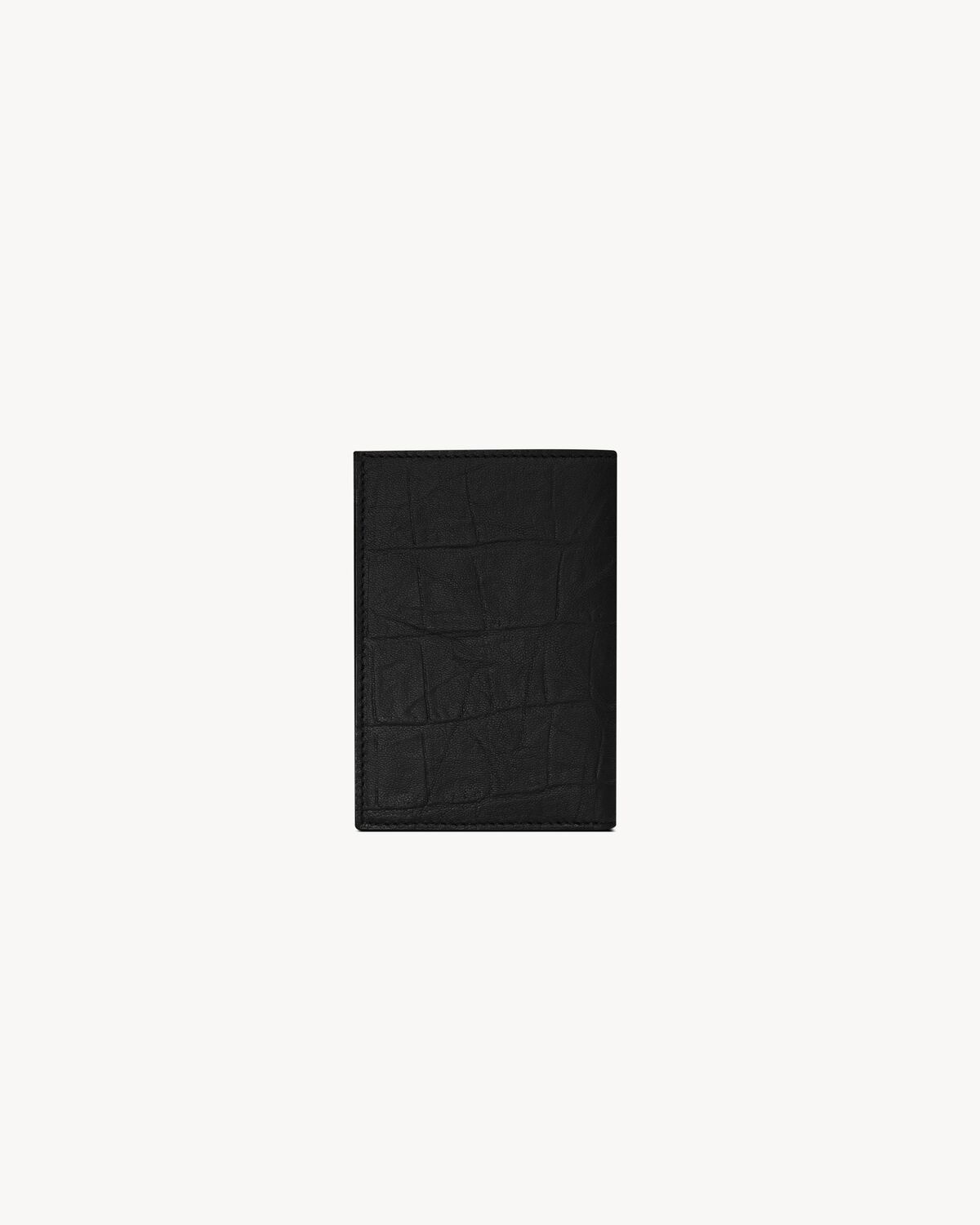 CASSANDRE CREDIT CARD WALLET IN CROCODILE-EMBOSSED LEATHER - 2