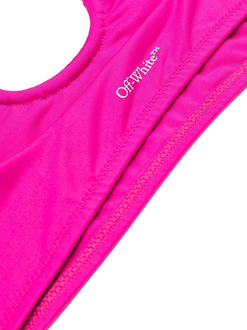 logo-print bikini - 4