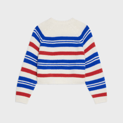 CELINE Crew neck sweater in Ribbed silk and cashmere outlook