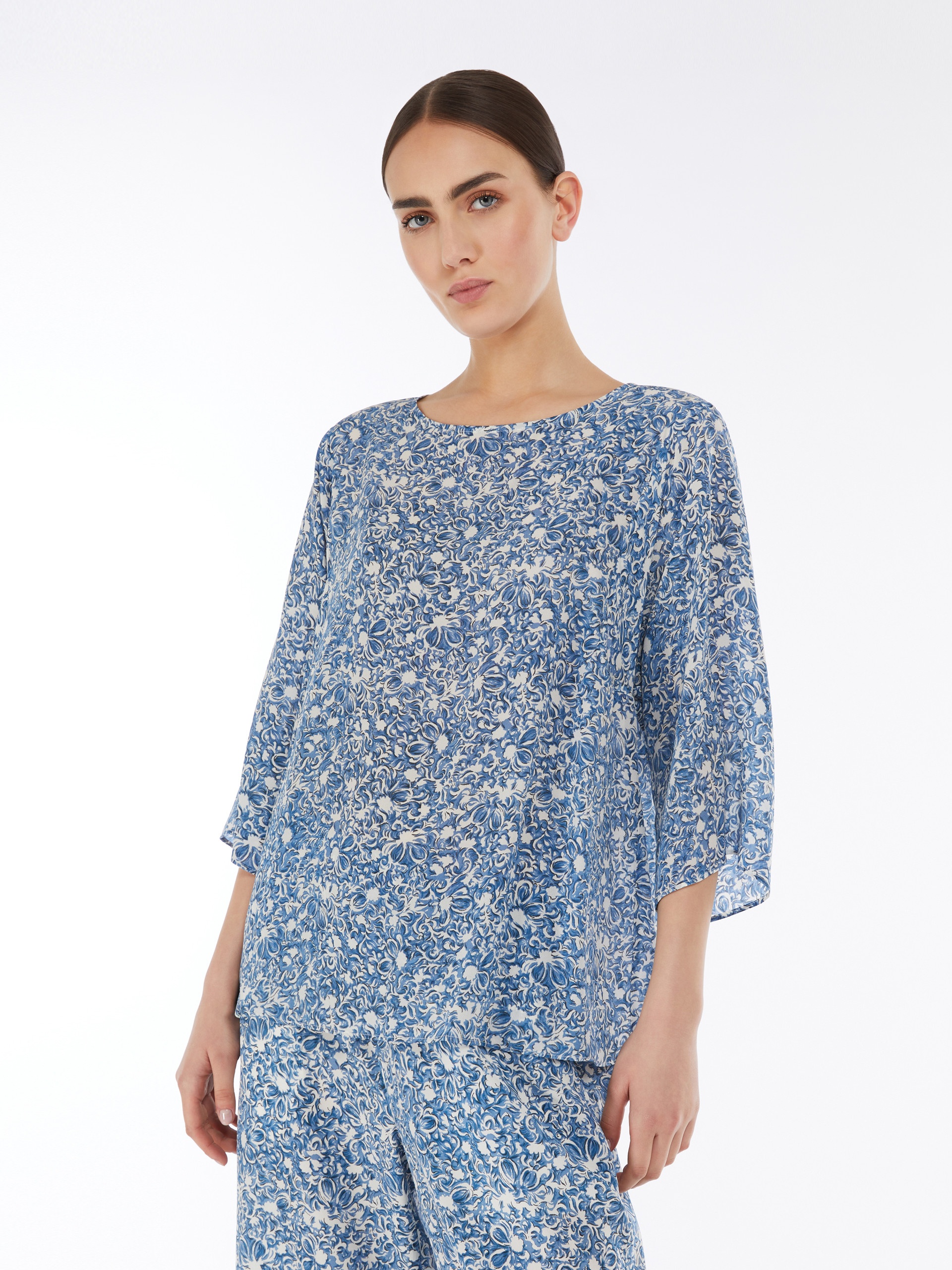 GINNICO Silk twill blouse - 5