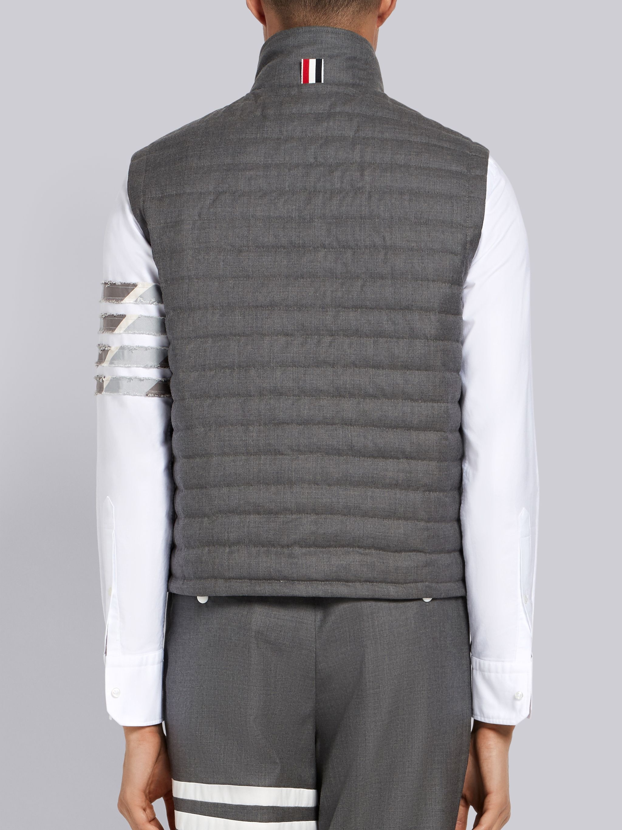 4-bar Down Quilted Vest - 3