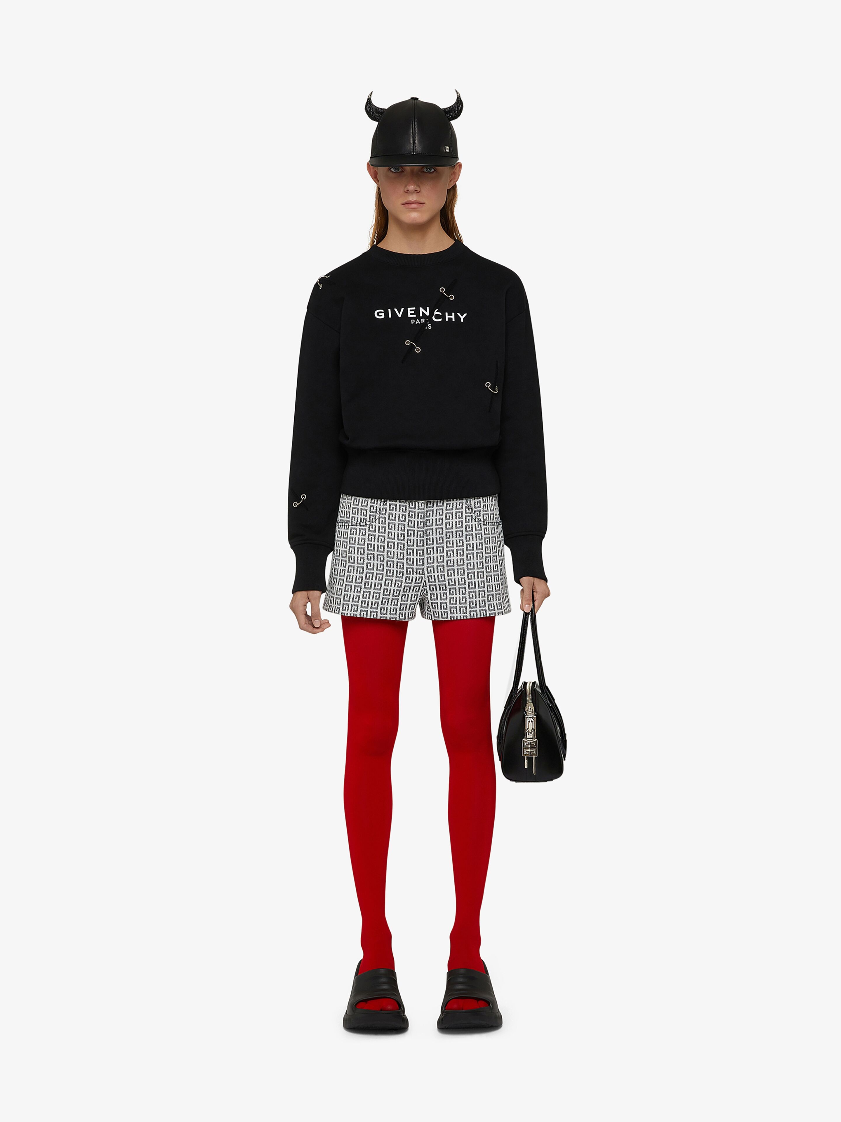 GIVENCHY SWEATSHIRT WITH METALLIC DETAILS - 2