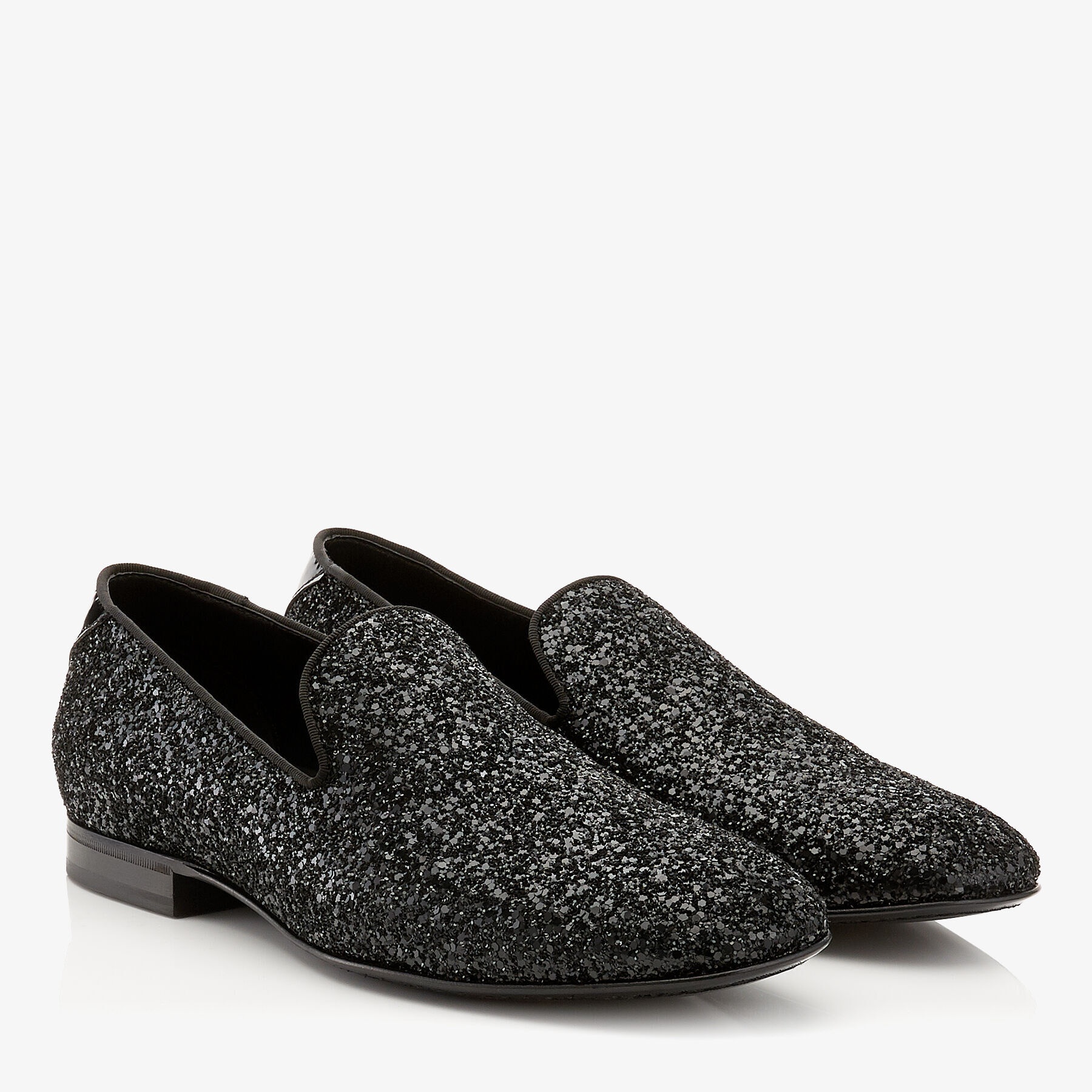Thame
Black Coarse Glitter Fabric Slipper - 2