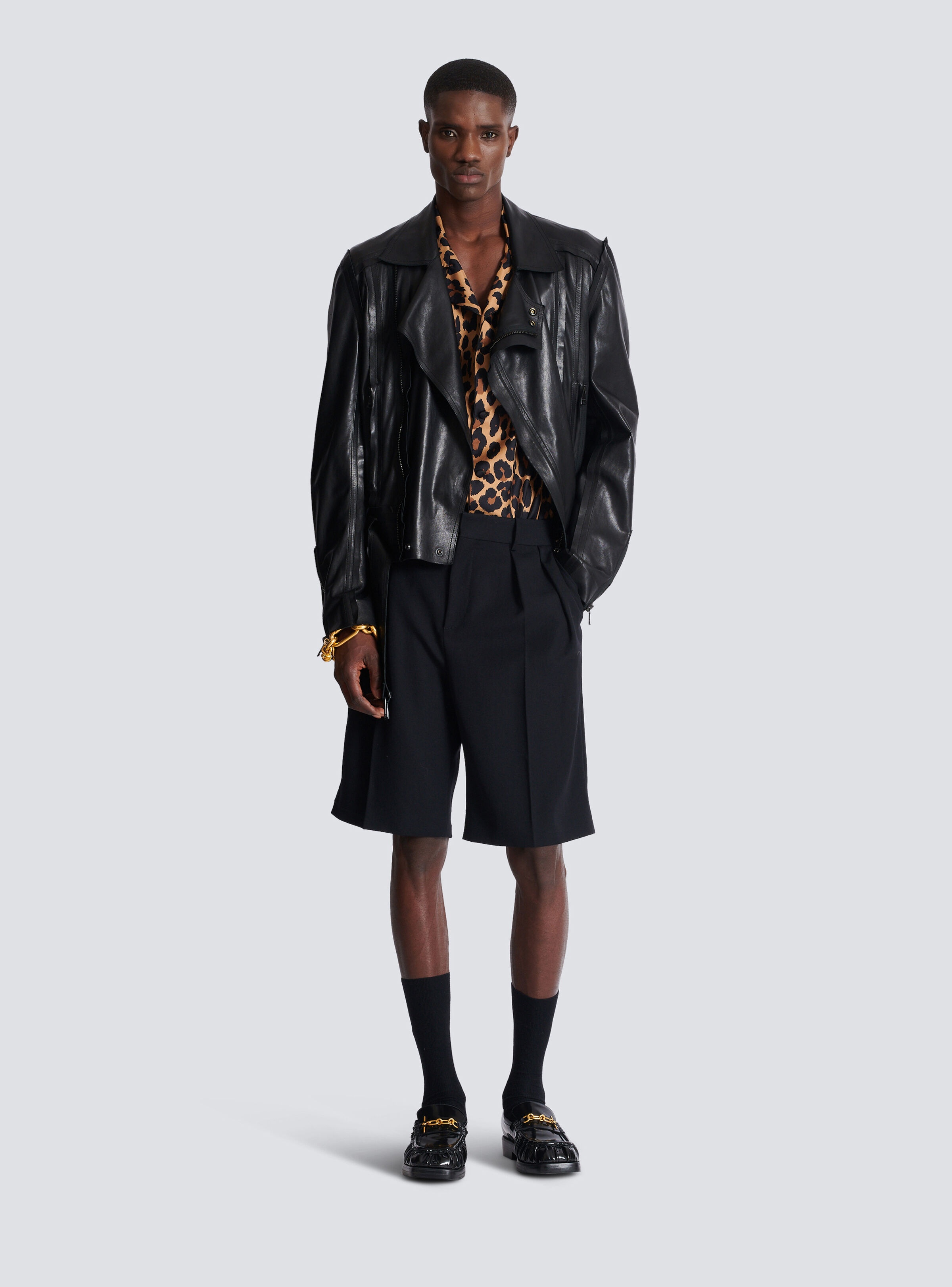 Leopard print silk pyjama shirt - 2
