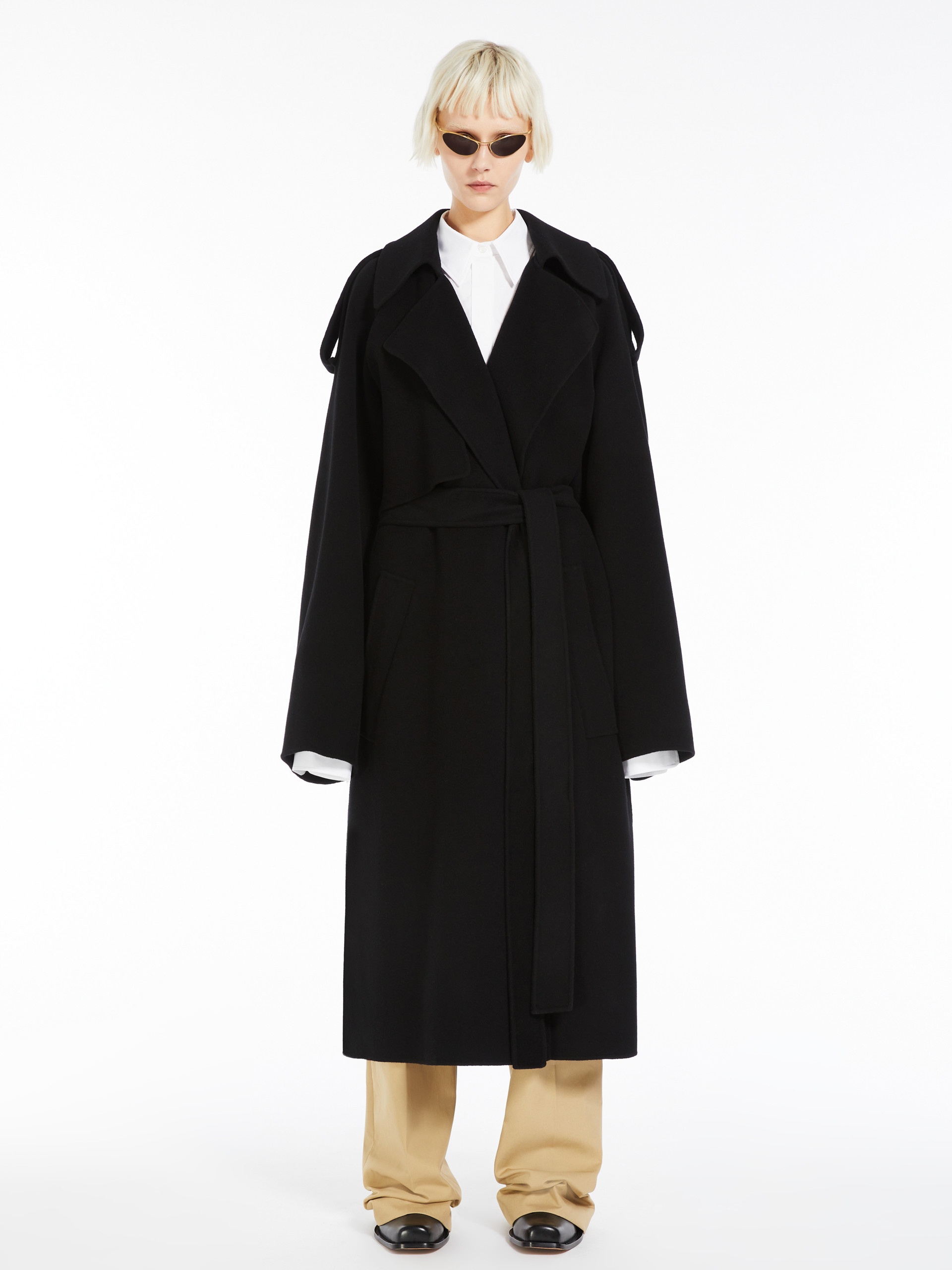 FIORE Double-faced wool trench coat - 2