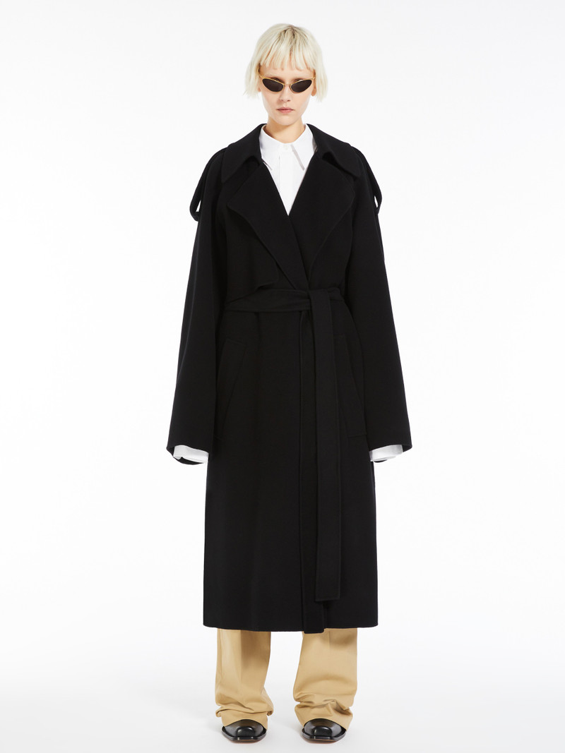 Sportmax FIORE Double-faced wool trench coat outlook