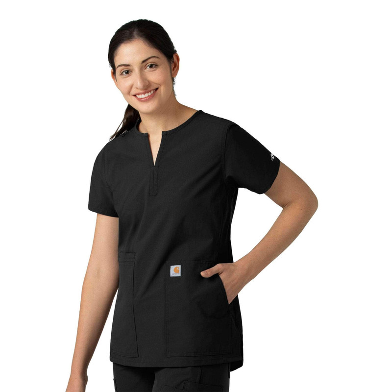 Women's Force Essentials Notch Neck Tunic Scrub Top 1