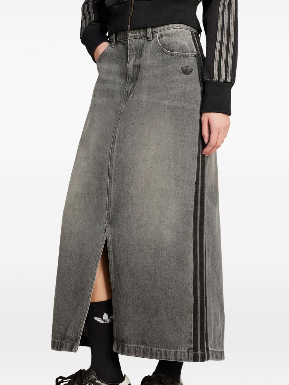 Adicolor 3-Stripes denim maxi skirt - 2