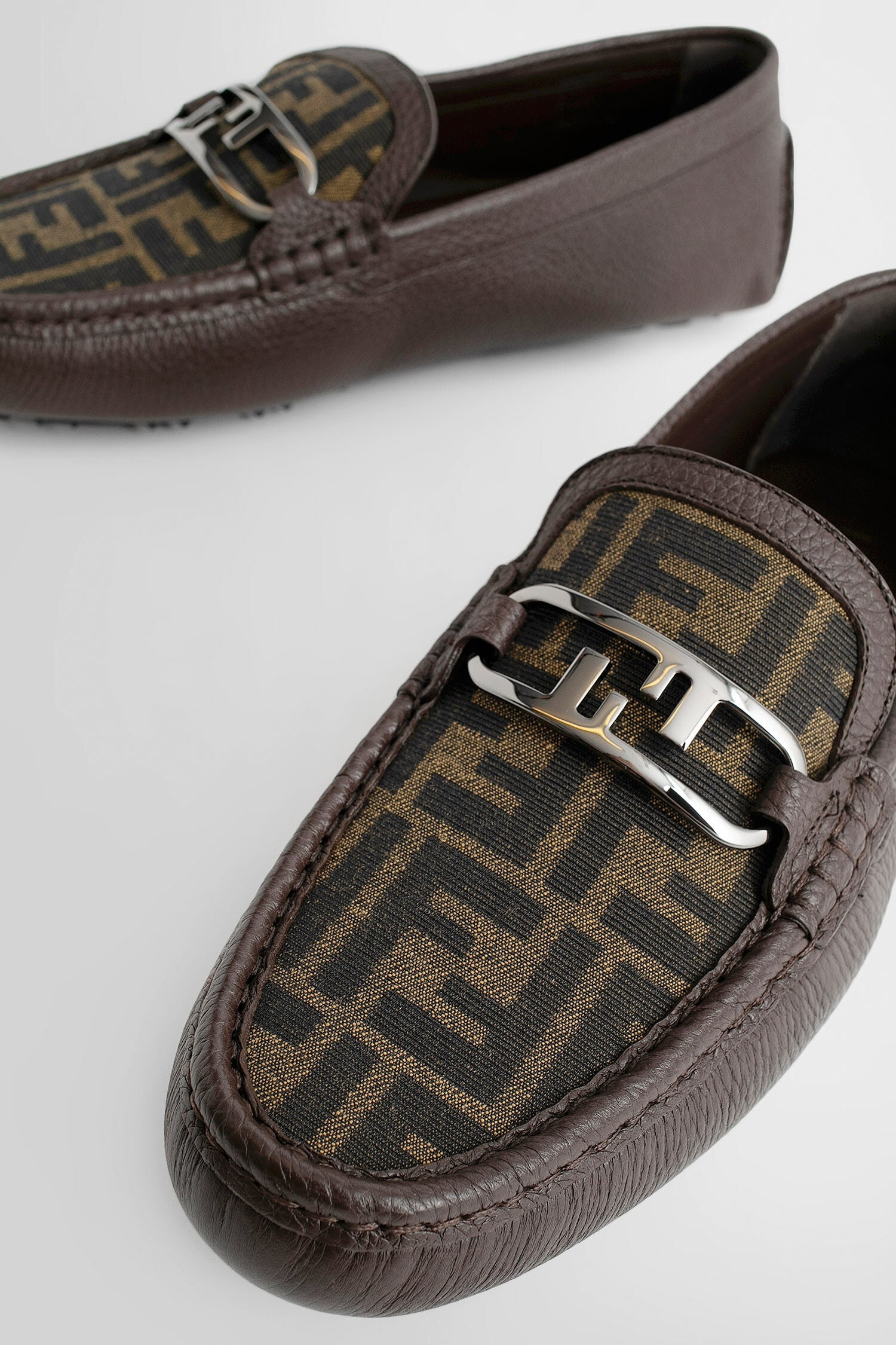 FENDI MAN BROWN LOAFERS - 6