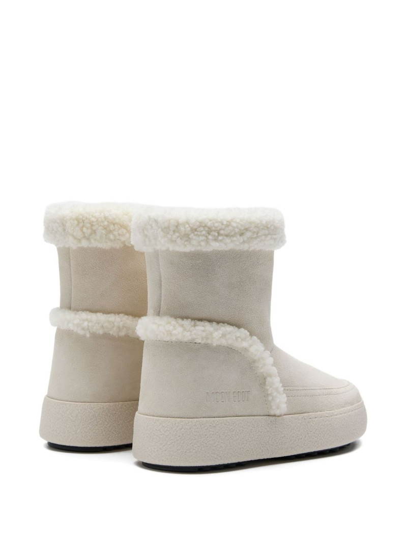 shearling-trimmed suede boots 3