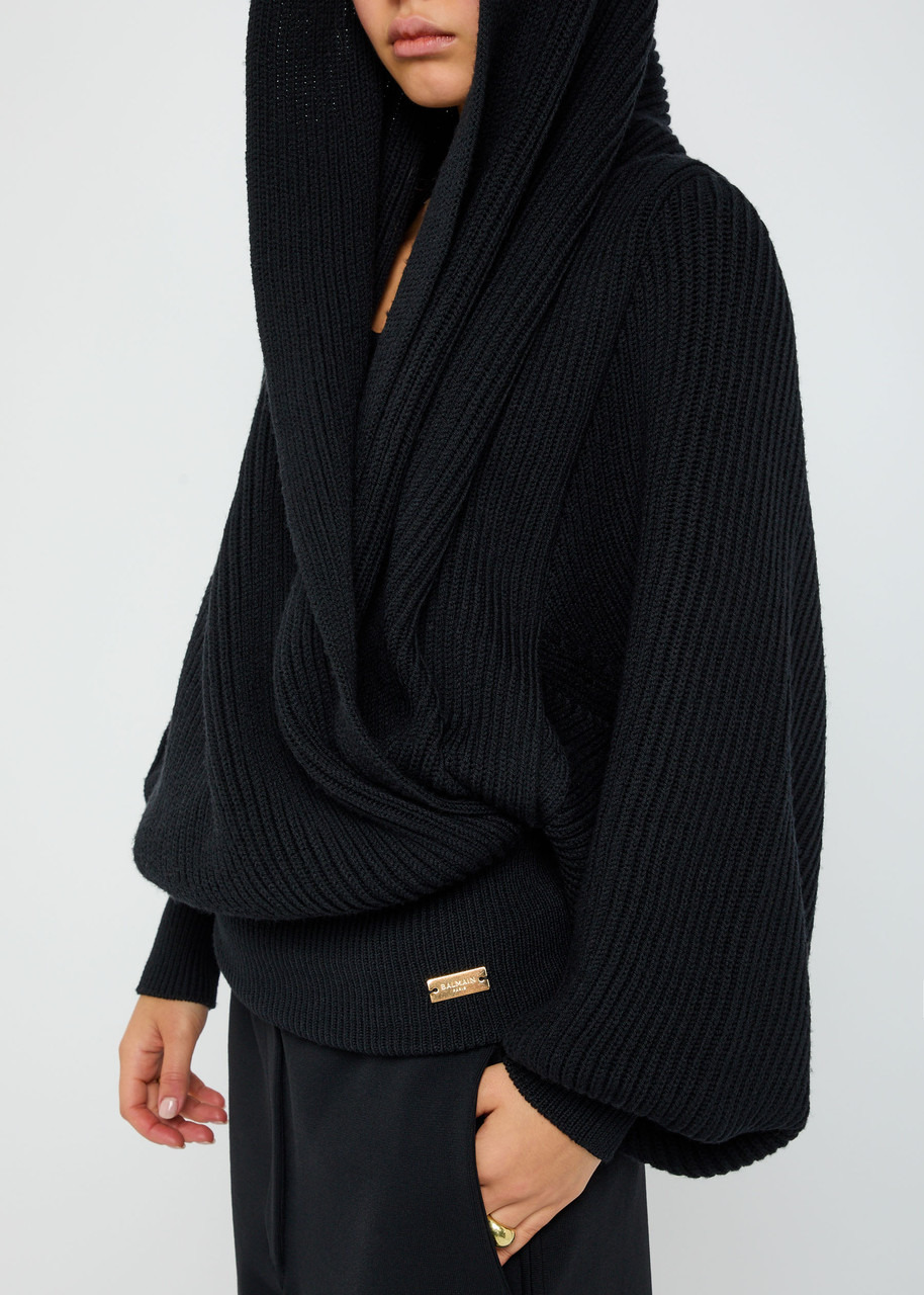 Balmain Hooded Wool-knit Jumper - 5