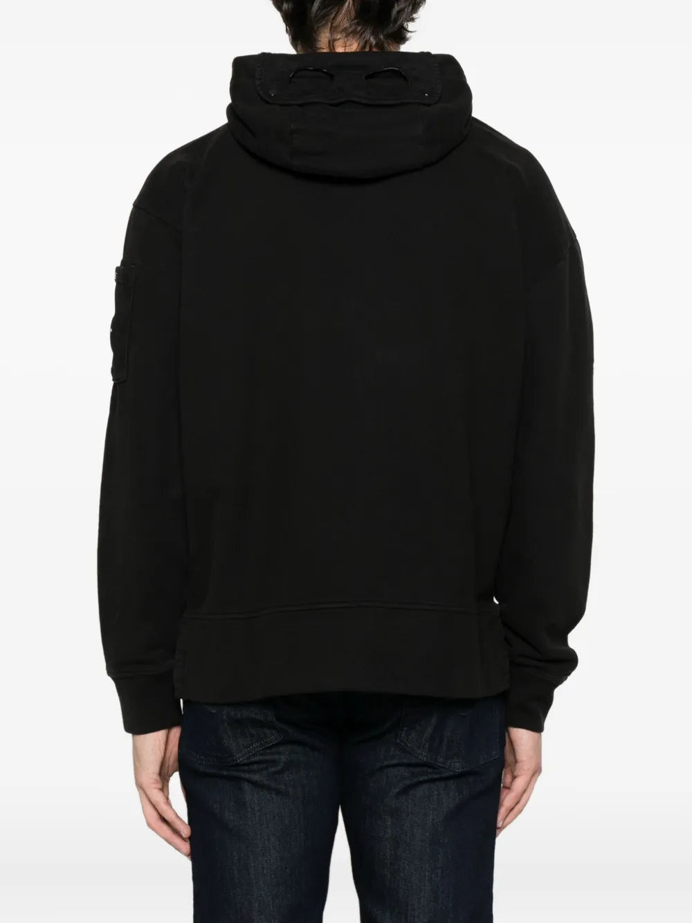 Brushed And Emerized Diagonal Fleece Boxy Goggle Sweatshirt - 4
