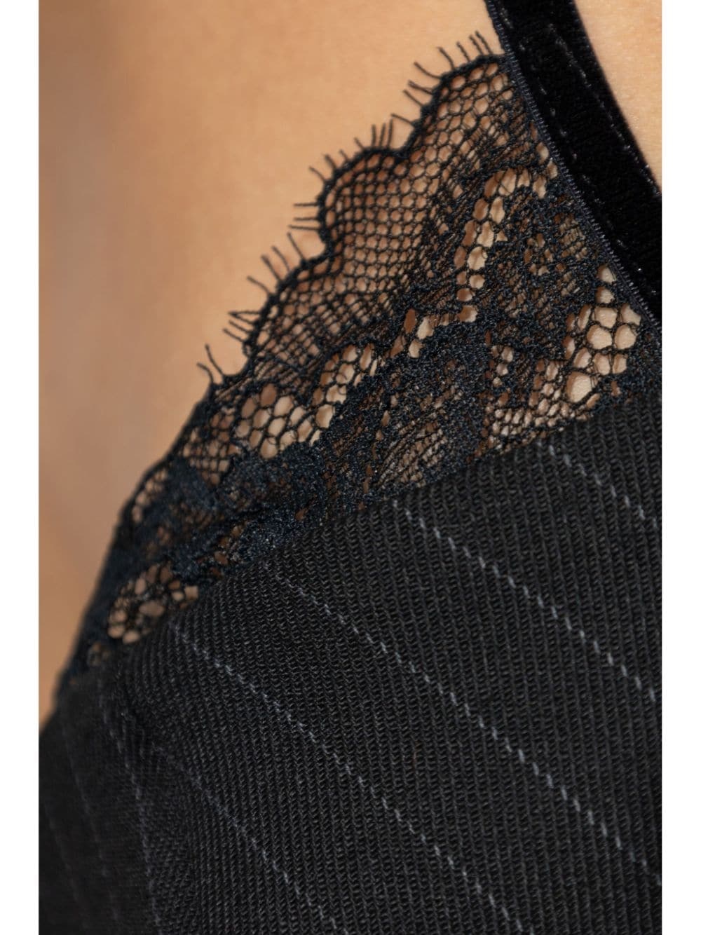 lace trim dress - 9