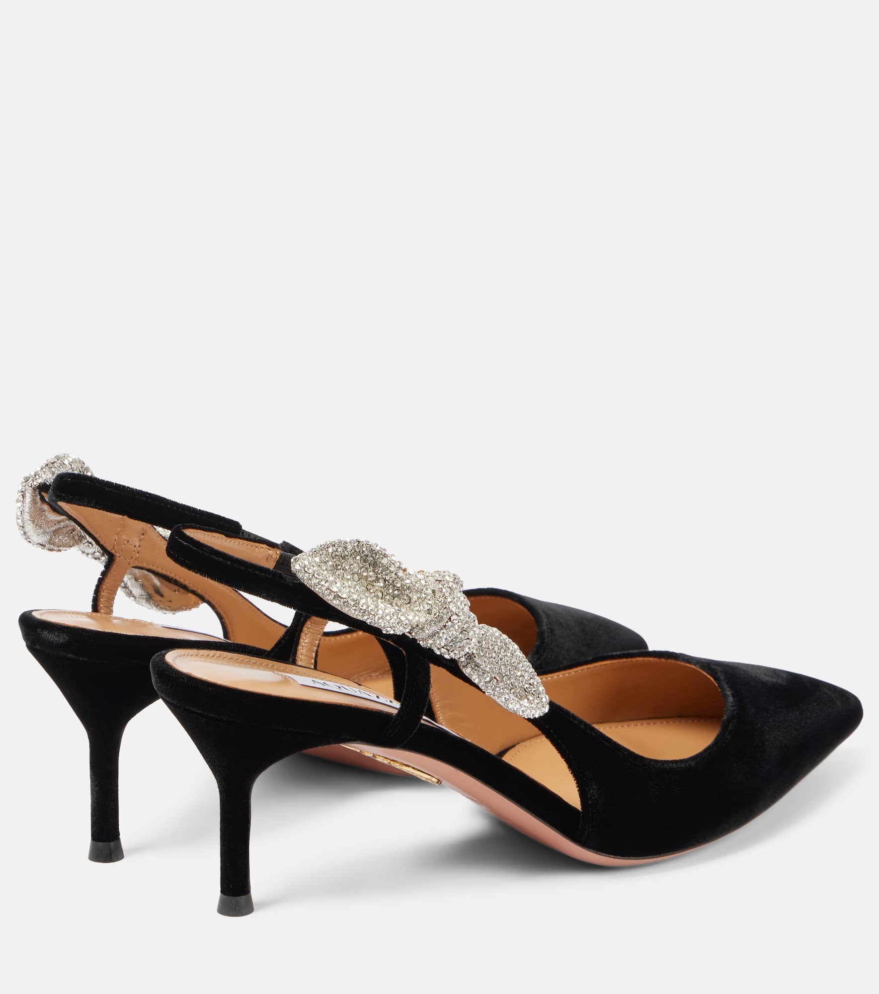 Very Bow Tie Crystal 65 slingback pumps - 2