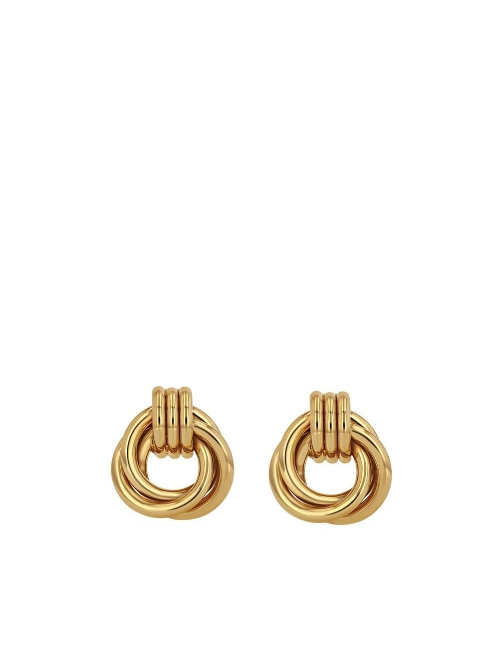 Triple Knot gold-tone earrings - 1