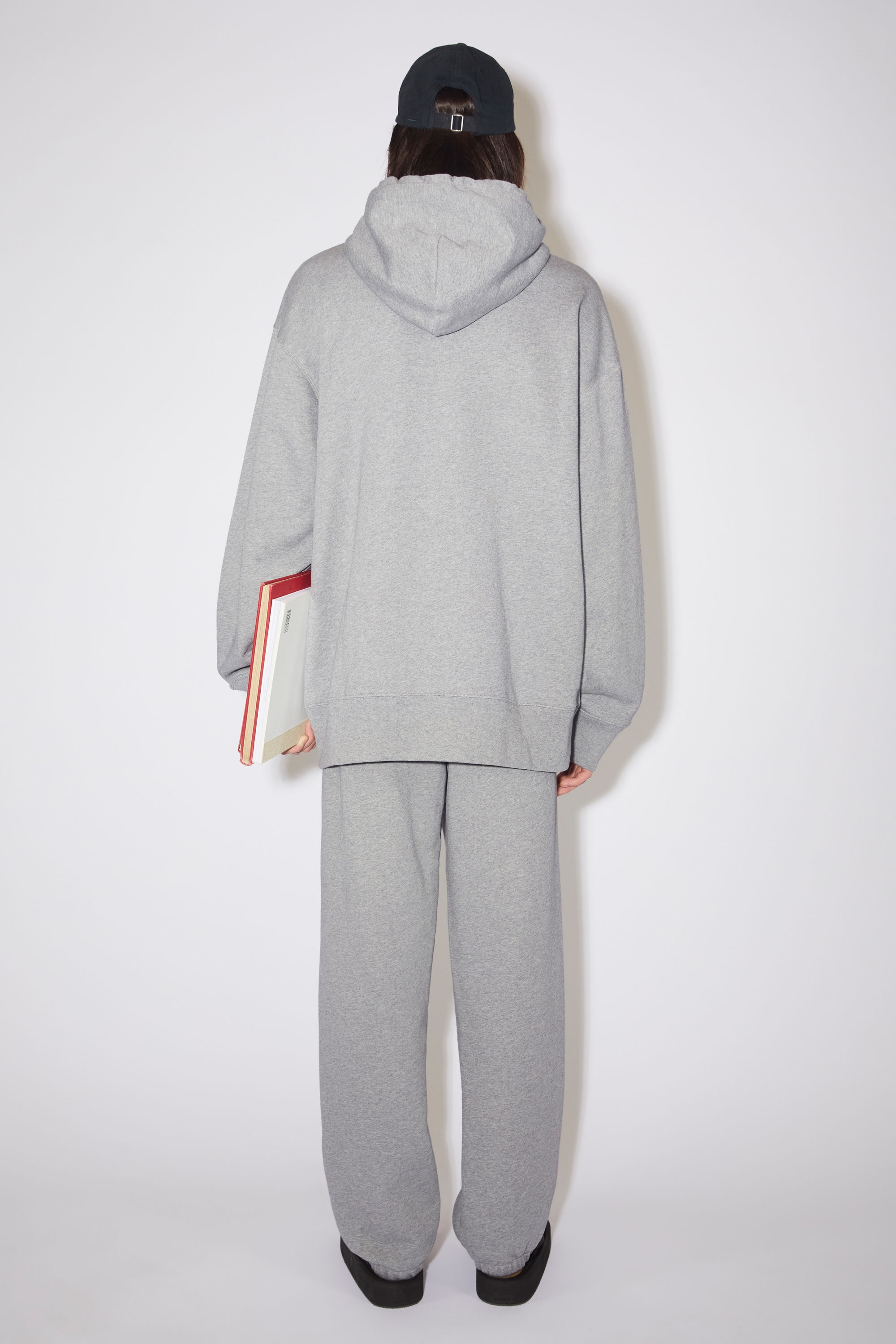 Hooded sweatshirt - Oversized fit - Light Grey Melange - 3