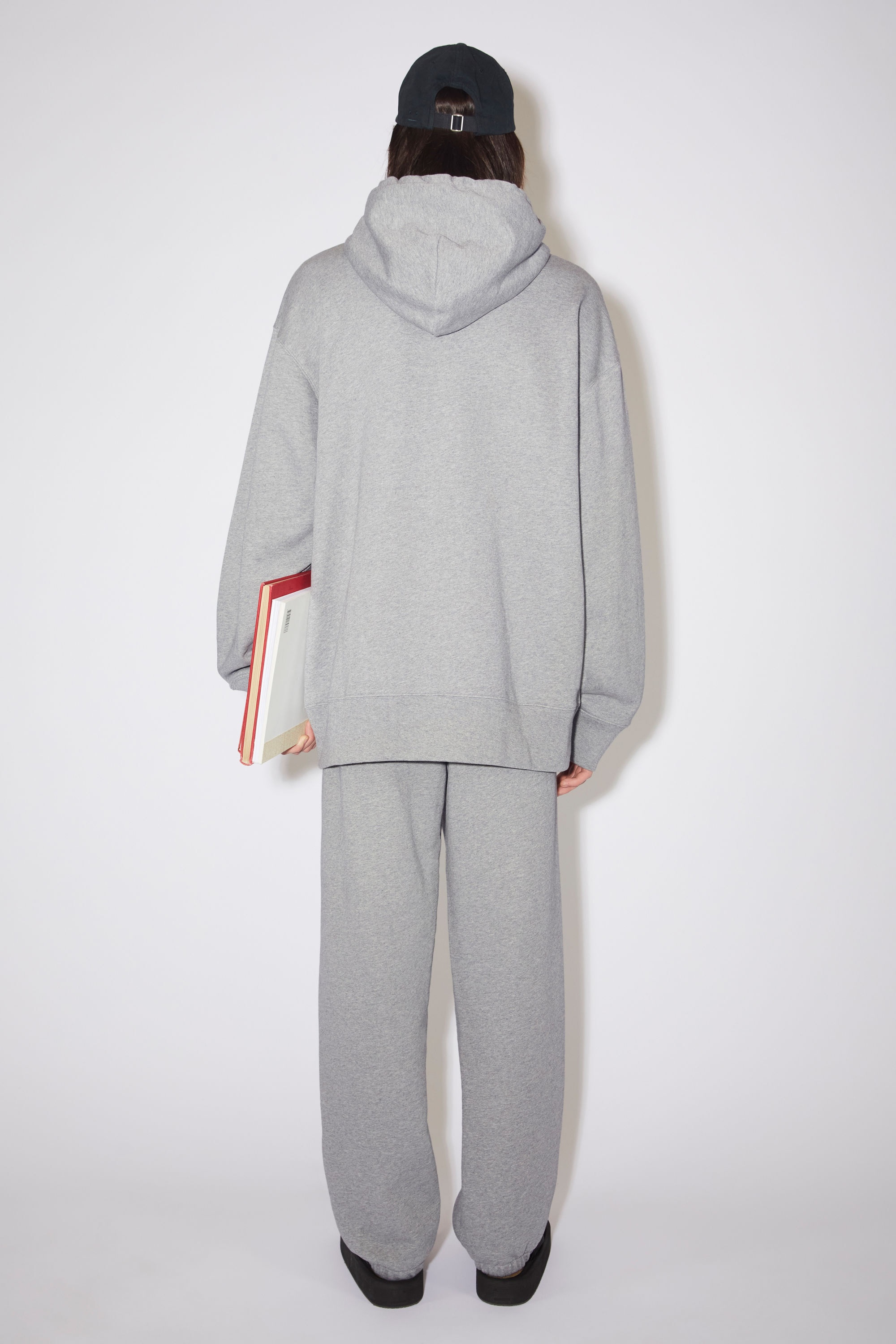 Hooded sweatshirt - Oversized fit - Light Grey Melange - 3