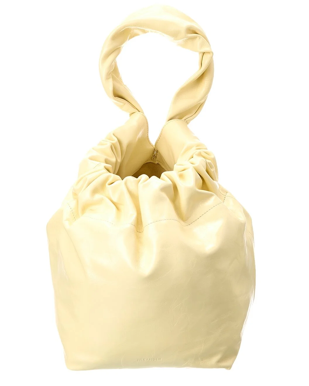 Jil Sander Drawstring Leather Bucket Bag - 1