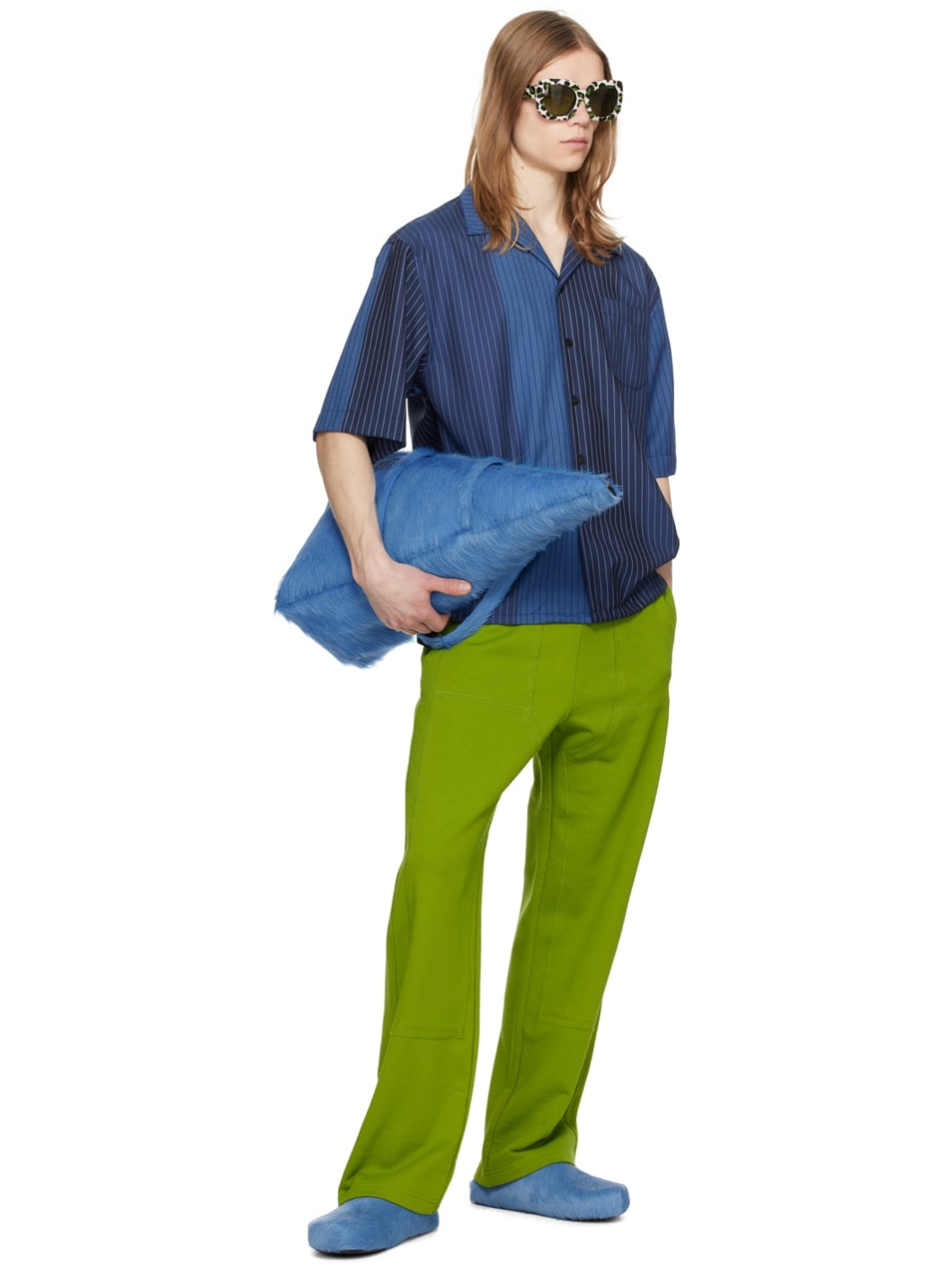 Green Three-Pocket Sweatpants - 4
