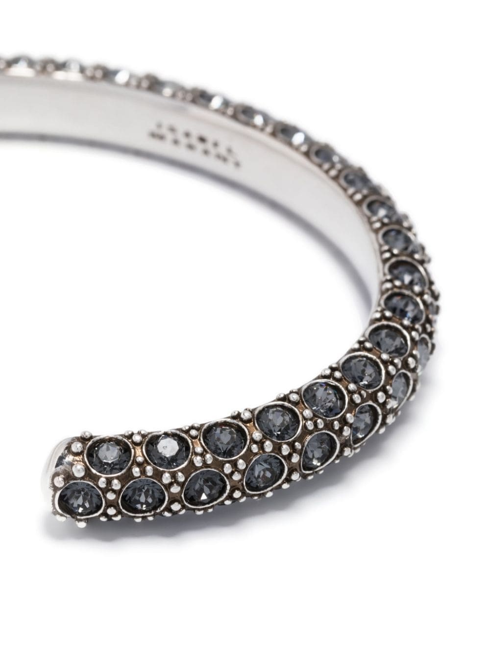 glass crystal-embellished cuff bracelet - 6