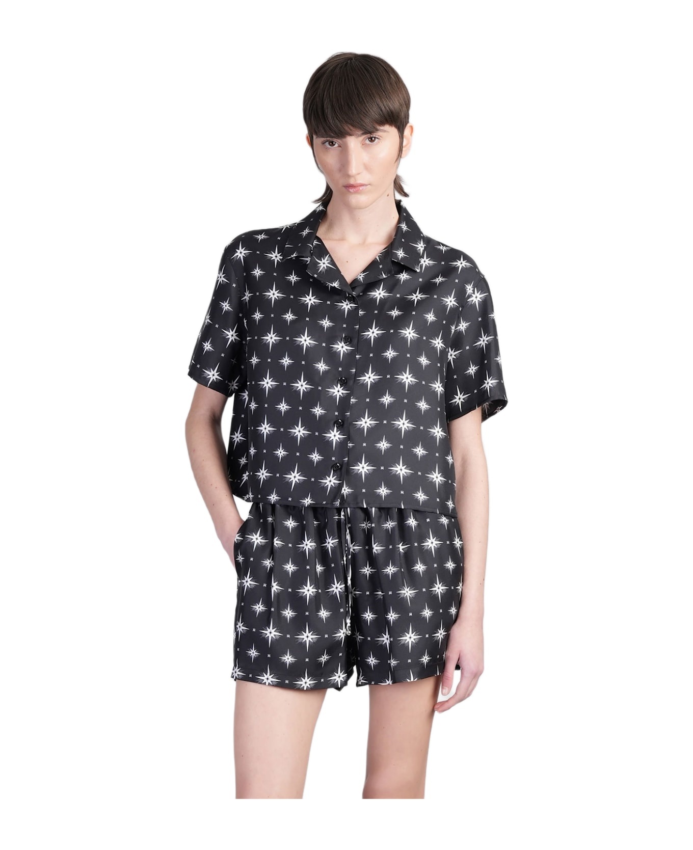Shirt In Black Silk - 1