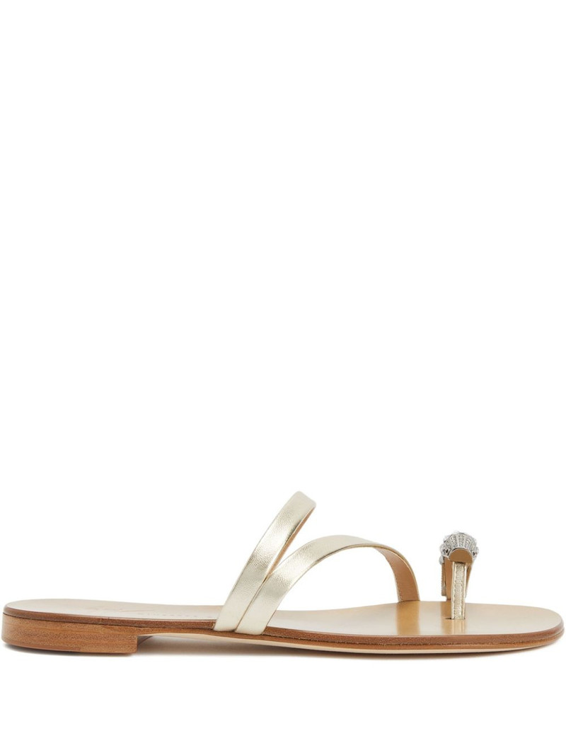 Febe Carre embellished-toe leather sandals 1