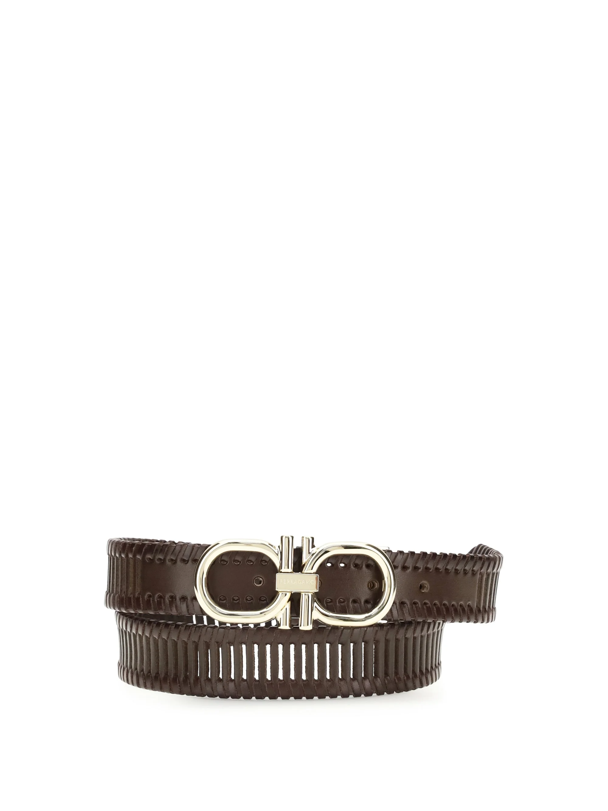 Ferragamo Men Adjustable Gancini Belt - 1