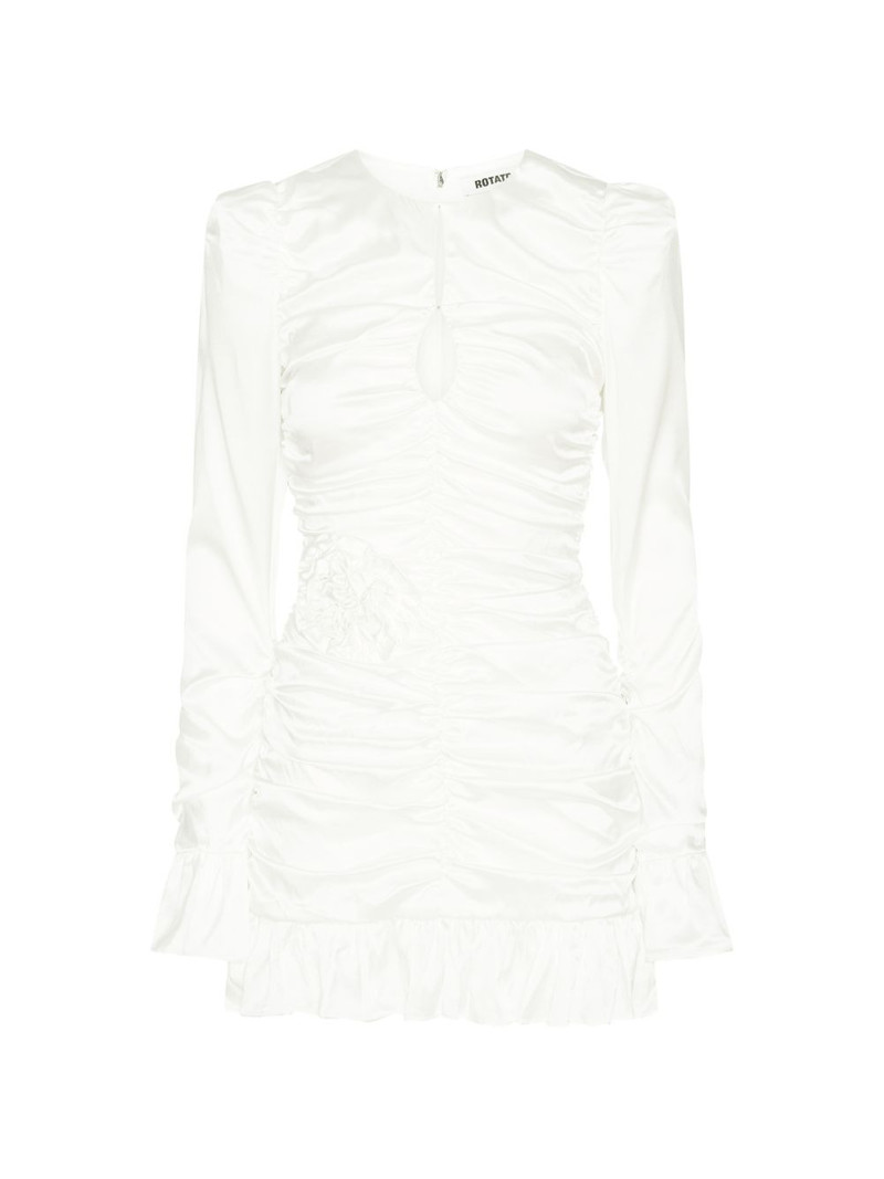 flower ruffled mini dress 1
