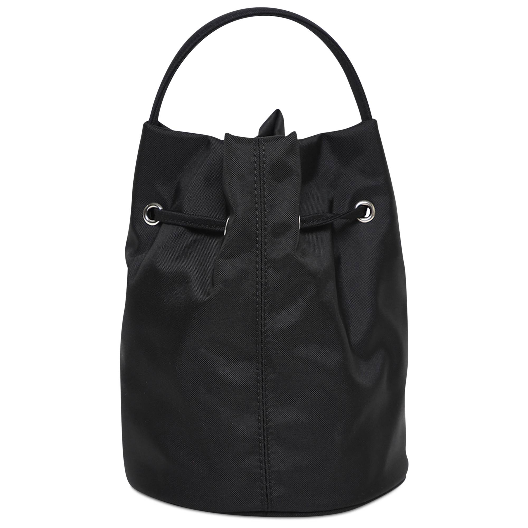 Balenciaga Wheel Drawstring XS Bucket Bag 'Black/White' - 2