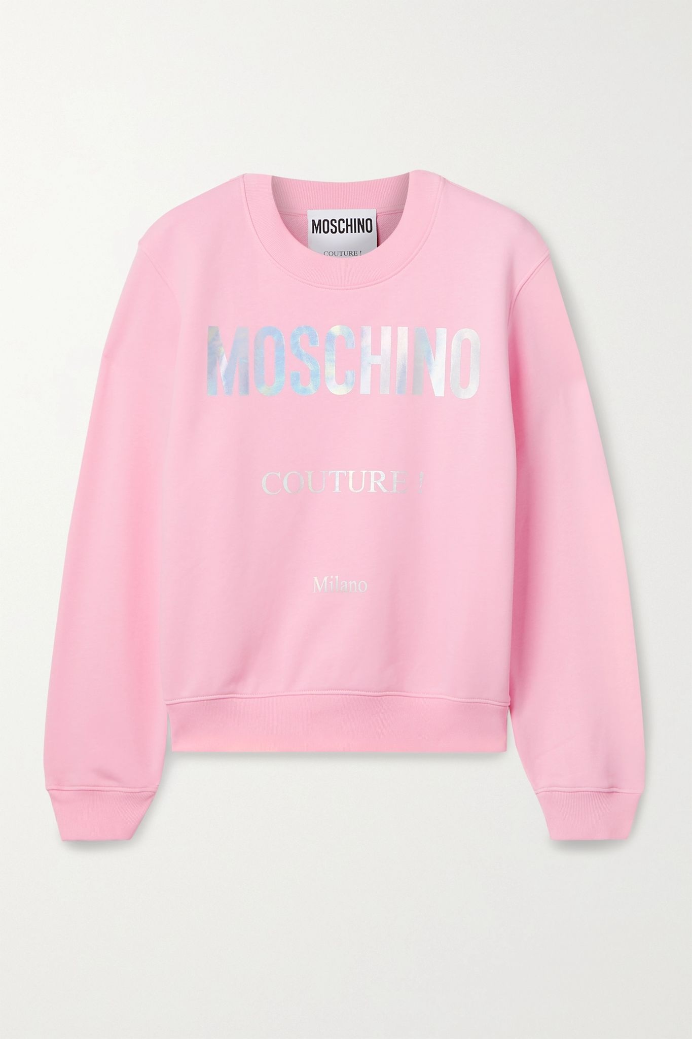 Printed cotton-jersey sweatshirt - 1