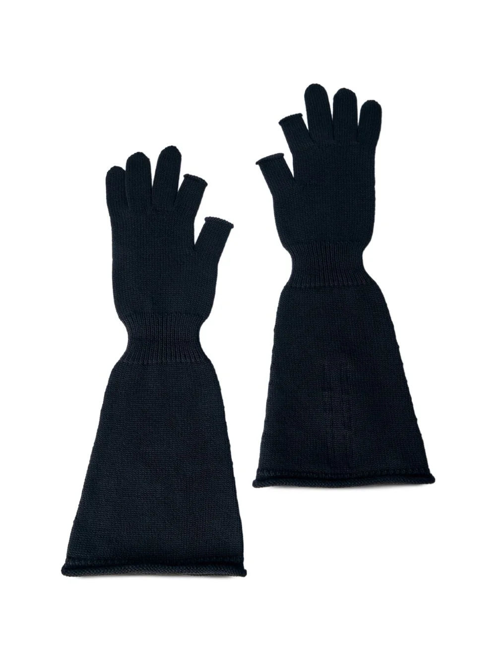 wool long gloves - 1