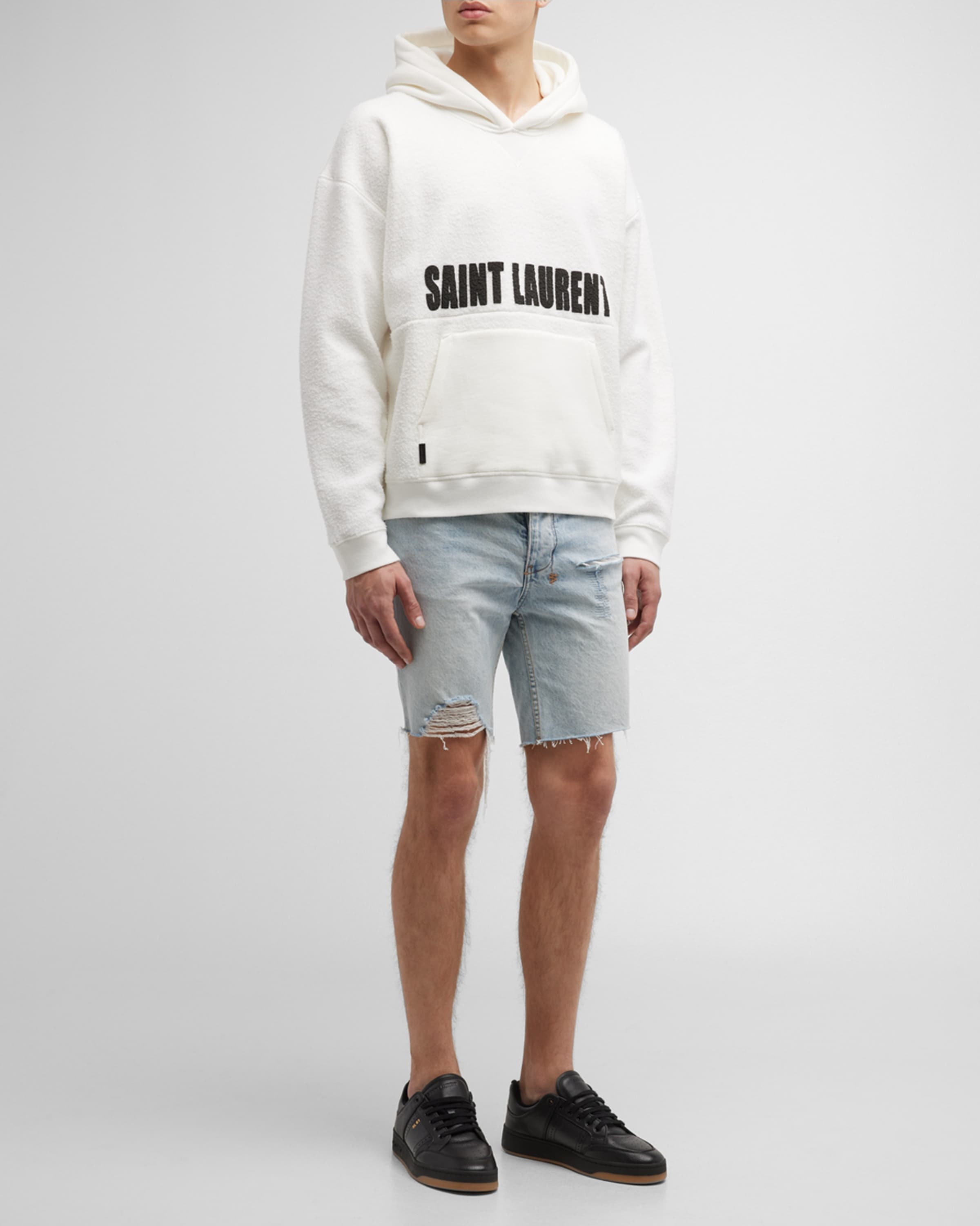 SAINT LAURENT◆直営/正規店◆AGAFAY ロゴ フリース フーディ SAINT LAURENT saint laurent agafay hoodie | REVERSIBLE