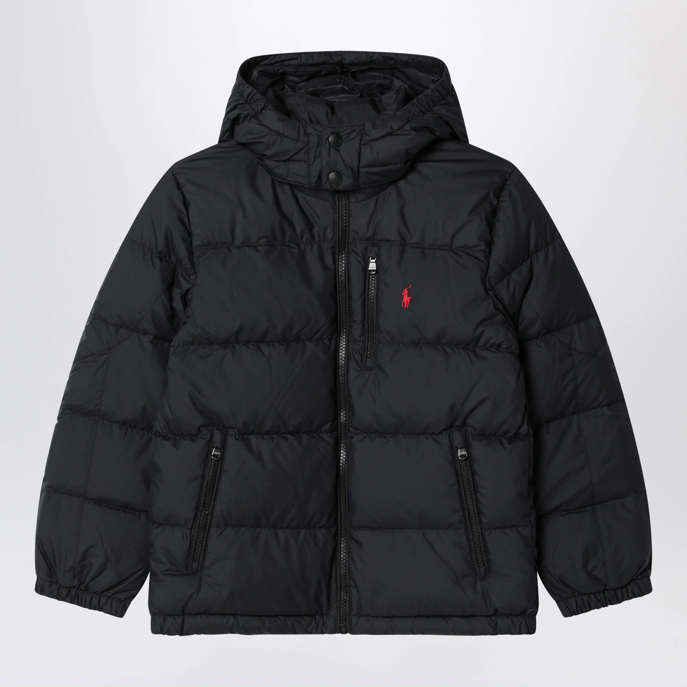 Gorham Black Hooded Down Jacket - 1