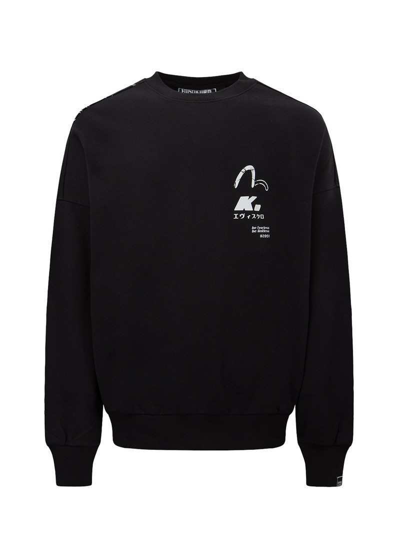 Logo Tape Oversized Sweatshirt 11