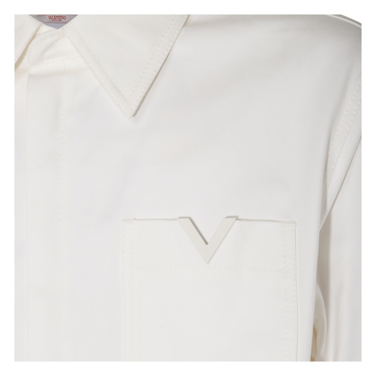 white cotton blend shirt - 3