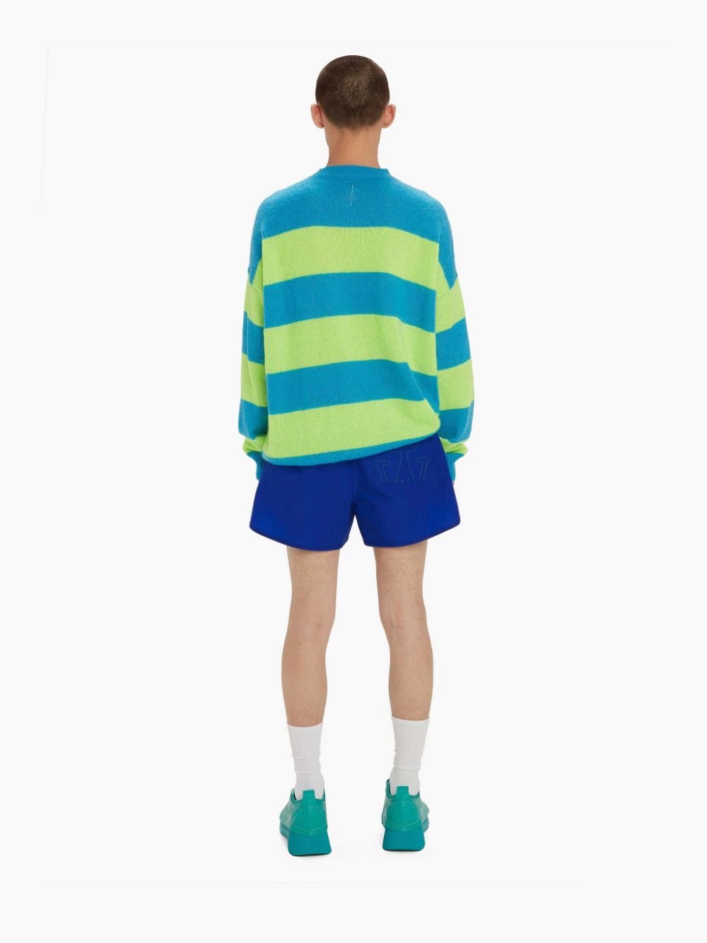 STRIPED PATCHPOCKET CREWNECK JUMPER - 4