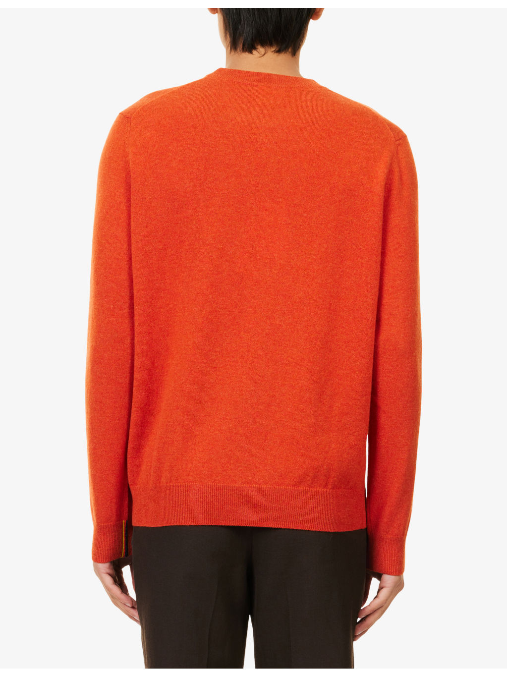 Crewneck Long-Sleeves Cashmere Knitted Jumper - 4