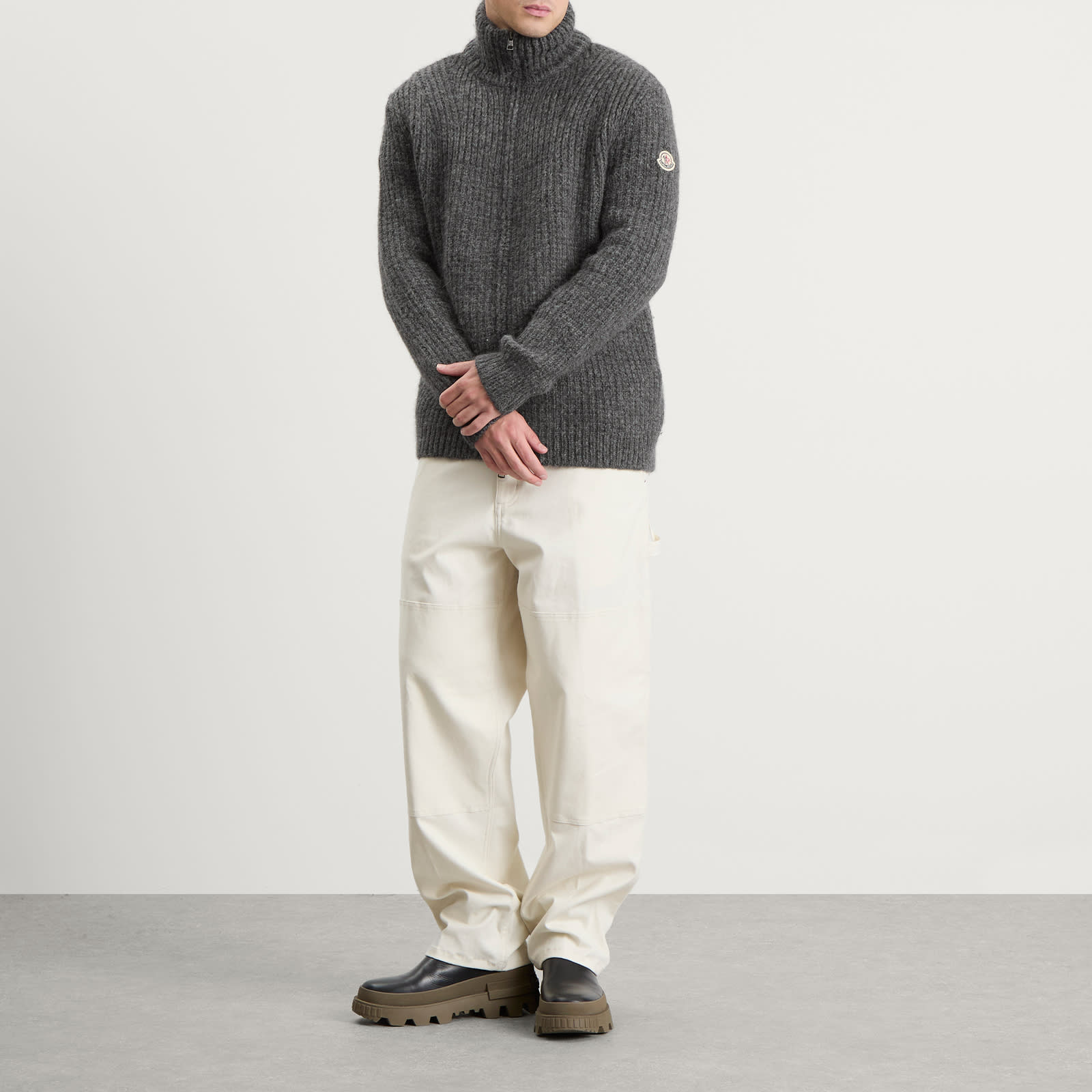 Moncler Alpaca Wool Zip Jumper - 4