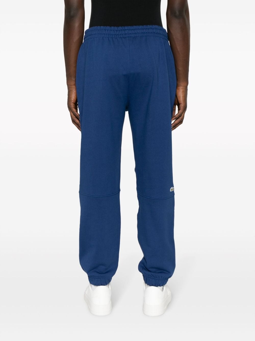 logo-patch organic cotton track trousers - 4