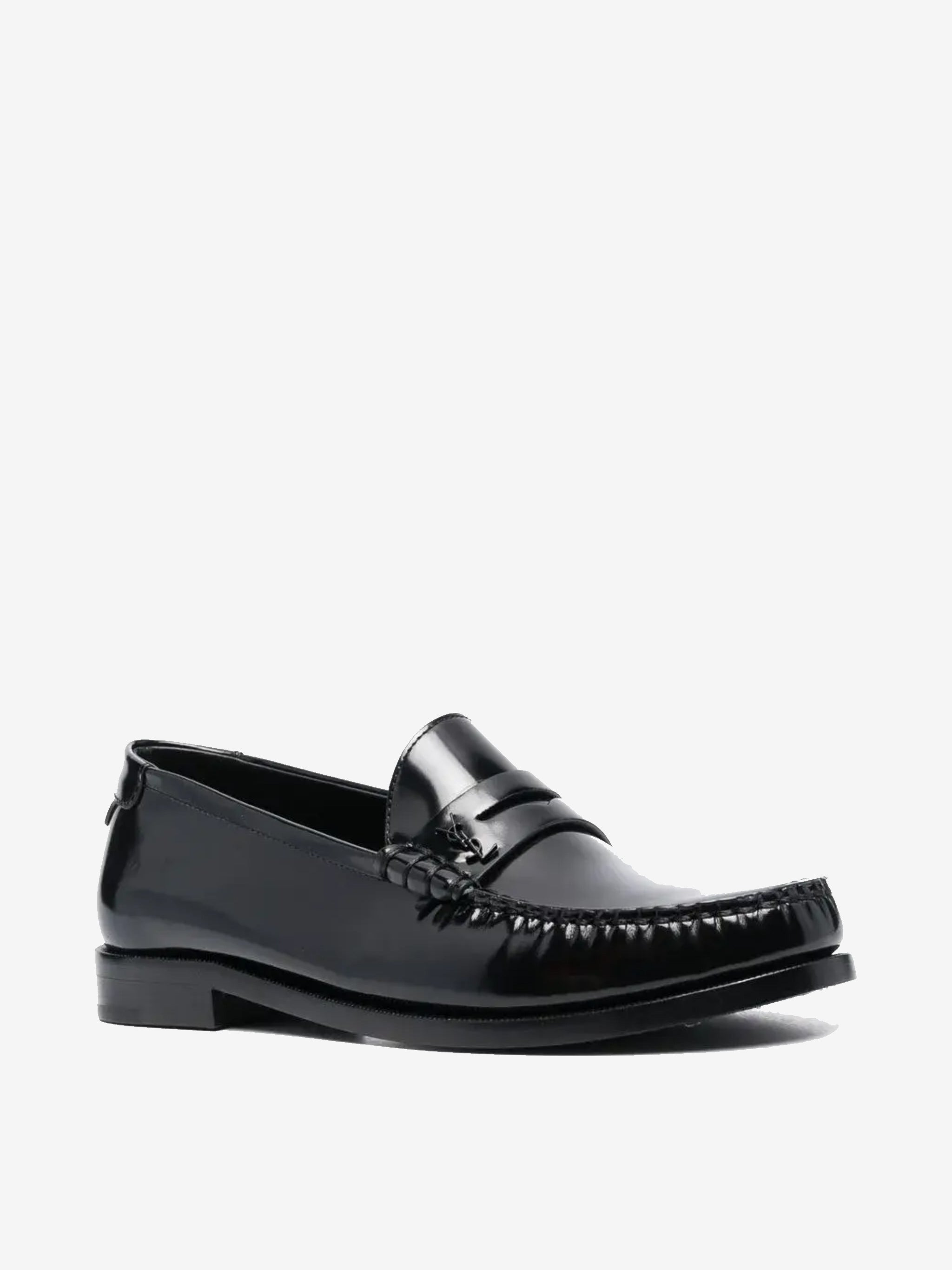 SAINT LAURENT - Men Magnum Lux/Nero Lucido 15 Moc Le Loafer Shoes - 2