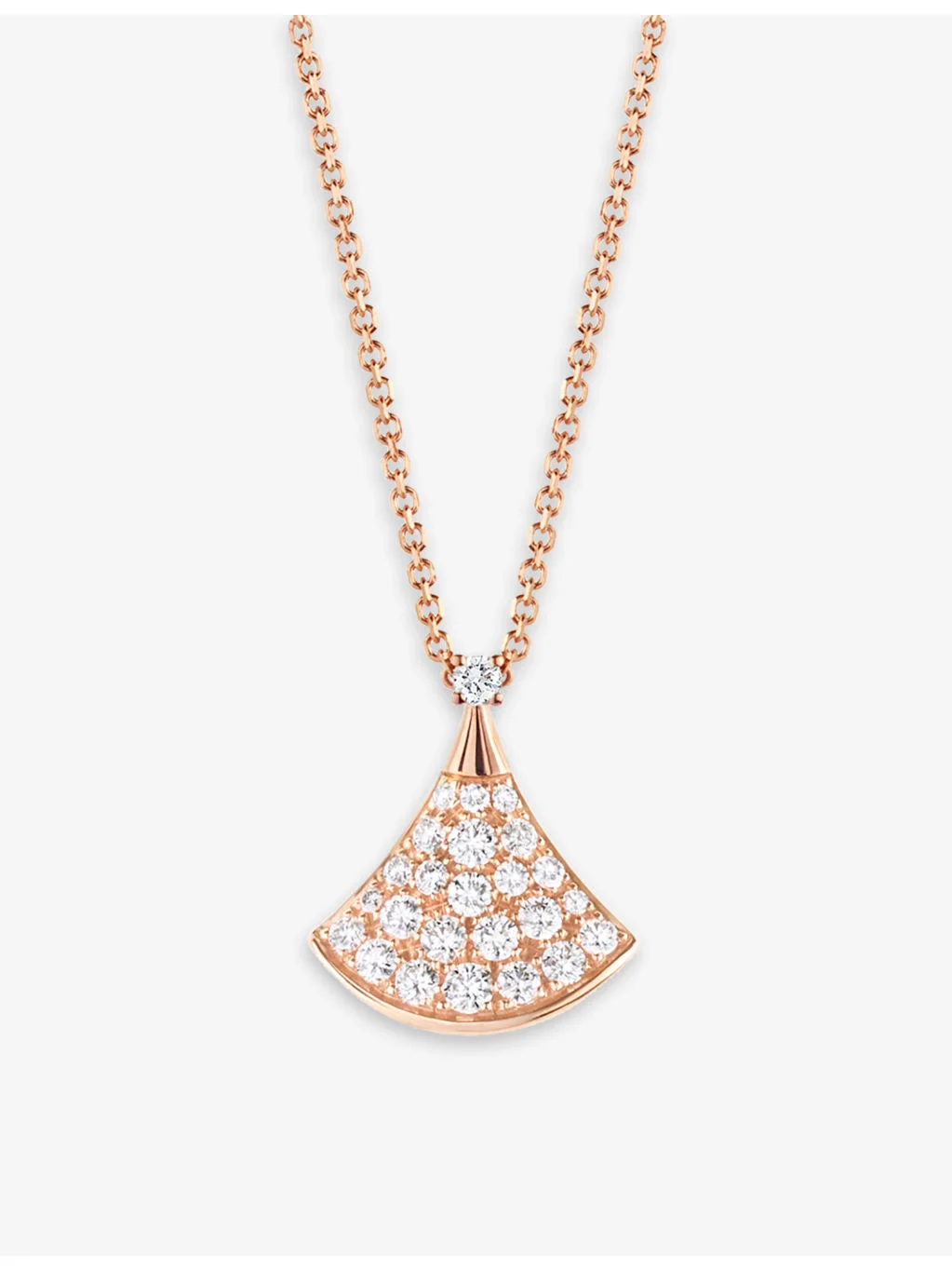 Divas’Dream 18ct rose-gold and 0.47ct brilliant-cut diamond necklace - 1