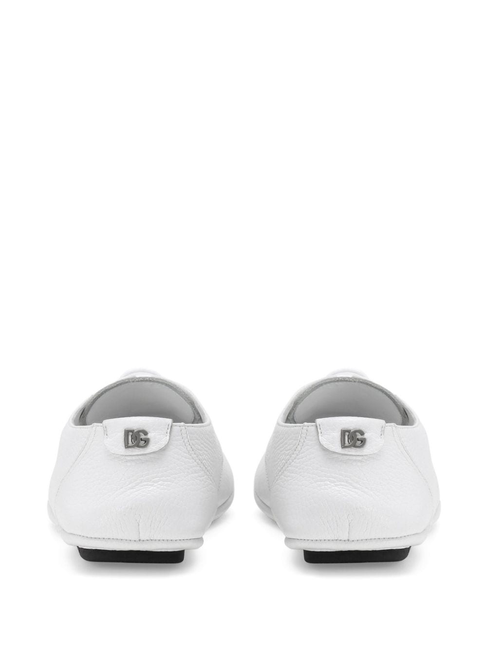 logo-plaque leather derby shoes - 3