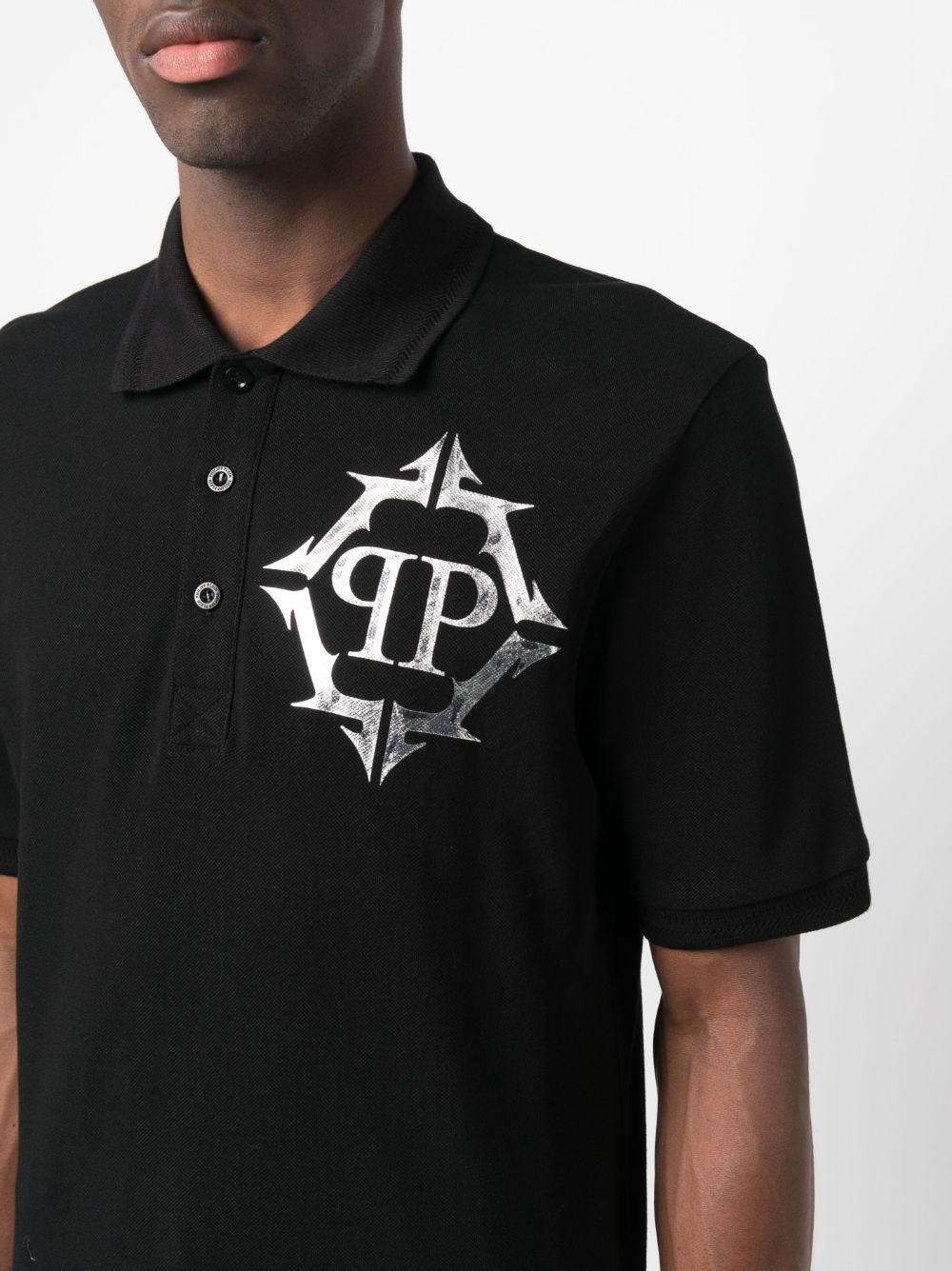 logo-print polo shirt - 5